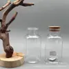 Botella de Plástico Transparente de 300 ml con Tapón de Corcho, Frasco en Forma de Estrella, Frasco para Pudín, Almacenamiento/Infusión/Almacenamiento de Té, Venta al por Mayor desde el Fabricante