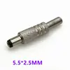 Enchufe de alimentación DC DC-099 5.5x2.1/2.5mm DC099 conector hembra de carga metálico con conexión roscada