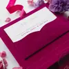 Caja de Regalo de Terciopelo de Alta Gama, Tarjeta de Invitación de Boda Acrílica, Tarjeta de Invitación de Boda de Nuevo Estilo con un Toque de Alta Gama, Estilo Ins