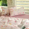 Juego de sábanas de cuatro piezas, funda de edredón, juego de tres piezas para dormitorio individual de estudiante de invierno, funda de edredón individual cepillada, ropa de cama de dibujos animados