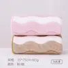Toalha Colorida Ondulada Novo Estilo, Espessa, Absorvente, Fleece de Coral que Não Solta Fiapos, Toalha de Rosto Doméstica Macia para Secar Cabelo