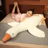 Venda Direta da Fábrica Grande Ganso Atacado Boneca Almofada de Boneca Brinquedo de Pelúcia Boneca Dormindo na Cama Grande Ganso Branco