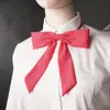 Gravata borboleta pontuda estilo JK japonês com cabo longo para meninas, estilo Academia Estudantil, para combinar com camisa de uniforme escolar de formatura