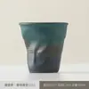 Taza de Café Retro, Taza Plegada Hecha a Mano, Taza de Agua Amasada a Mano, Taza de Café, Taza de Papel de Cerámica, Taza Creativa Transfronteriza con Logo Personalizado