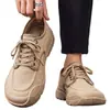 Nueva colección de otoño de zapatos casuales para hombre: Zapatos de lona de suela blanda y cara suave para adolescentes, versátiles, modernos, transpirables, cómodos y con cordones
