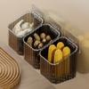 Cesta de Almacenamiento para Cebolla, Jengibre y Ajo de Cocina Estante de Almacenamiento Cesta Colgante para Baño Cesta Colgante Pared de Baño Cesta de Almacenamiento de Plástico Caja de Almacenamiento