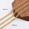 Cadena de eslabones o aplastados de oro real de 18 quilates galvanizado, cadena coreana hecha a mano, material para manualidades, material DIY