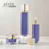 Frasco Quadrado Azul Pressão Essência Loção Frasco de Acrílico 30G50G Creme Produto para Cuidados com a Pele Plástico Camada Dupla Frasco Vazio