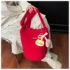 Otoño e Invierno Nuevo Retro Felpa Versátil Bolso de Hombro Gran Capacidad Bolso Cubo Nicho Casual Bolso Cruzado
