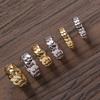 Anillo Cubano Hip-Hop Europeo y Americano de 6mm 8mm 10mm, Anillo de Cobre Personalizado, Anillo para Hombres Pareja
