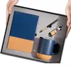 Caja de Regalo Set de Cuaderno de Negocios A5 PU Cuaderno Simple Bloc de Notas para Reuniones de Oficina Bolígrafo Souvenir Personalización