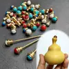 Accesorios de Incrustación para Grifo de Calabaza, Decoración de Incrustación de Boca, Tapón de Botella de Vino, Tapa Pequeña, Tapa de Boca, Botella para Polvo de Tabaco
