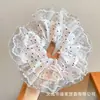 Goma para el pelo de lunares con encaje para mujer, Cuerda para el pelo de estilo de lujo de alta gama, Nuevo accesorio para el pelo 2025
