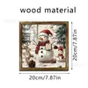 Produtos de decoração transfronteiriços com etiquetagem e dropshipping, arte de parede de luxo para salas de estar, arte de boneco de neve para salas de jantar, dropshipping de peça única