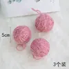 Navidad Ins Colorido 5cm Bola de Lana Bola de Decoración Navideña Accesorios para Árbol de Navidad Accesorios Hechos a Mano DIY