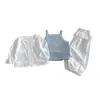 Colete de Tricô Dianxi para Bebês e Crianças Pequenas, Camisa Fresca e Simples para Ar Condicionado, Novo Estilo de Verão Calça Floral Anti-Mosquito para Meninas