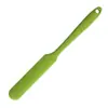 Tamanho pequeno silicone espátula longa farinha espátula pequena integrada geleia espátula pequena raspagem de manteiga bolo utensílios de panificação