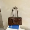 Bolsa Feminina Retro Marrom Maillard para o Trabalho Nova Moda 2026 Bolsa de Ombro de Grande Capacidade Bolsa Tote de Alta Qualidade
