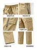 Pantalones jogger funcionales de estilo americano para trabajo, comercio exterior transfronterizo para hombres, pantalones largos para exteriores con múltiples bolsillos, pantalones deportivos casuales holgados
