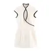 Ropa Europea y Americana Transfronteriza para Mujer Za Aliexpress Vestido de Verano sin Mangas de Venta Caliente con un Toque de Alta Gama
