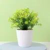 Flor Artificial Planta Verde Falsa Bonsái Decoración Floral Hogar Sala de Estar Escritorio Planta Pequeña en Maceta Flor Planta Falsa Decoración