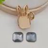Joias Yingyi DIY Brocado Song Nova Presilha Fofa de Orelha de Coelho com Tampa Nova Arte de Aplicação Estilo Chinês Material Artesanal