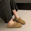 Moda Versátil Retro Headband Chinelos Sapatos Peludos Femininos Chinelos Birkenstock Sapatos Casuais Preguiçosos Femininos Outono/Inverno 2026