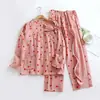 Roupas de Cuidado Femininas para Todas as Estações Fáceis de Vestir Gaze Respirável Reabilitação Pós-operatória Acupuntura Fratura Paralisia Roupas de Cama para Acamados Pijamas