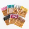 Cepillo para pestañas de injerto de fábrica peine de cejas desechable cepillo pequeño de pestañas en espiral herramienta de peinado de pestañas transfronteriza