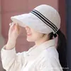 Sombrero Versátil de Protección Solar para Primavera y Verano, Sombrero de Pescador con Ala Larga para Sombrear, Malla Transpirable, Se Puede Atar en una Cola de Caballo, Adecuado para Viajes y Vacaciones