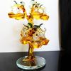 Precio especial citrino lingote adornos para árbol manzano mueble de vino sala de estar regalos de inauguración decoración del hogar en stock venta al por mayor