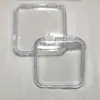Nuevo producto 2026: Caja cuadrada transparente, caja de escritura, caja de mahjong con arena movediza, caja para insignias de arroz, caja con tapa abatible