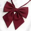 Jk Pajarita de Plumas Femenina Estilo Preppy Estilo Japonés Uniforme de Estudiante Accesorios para Camisa Uniforme de Soltero Lazo Traje de Marinero Rojo