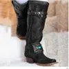 19 Botas Romanas de Mujer Estilo Étnico Otoño/Invierno Talla Grande D Botas de Comercio Exterior Amazon wish AliExpress Botas con Remaches