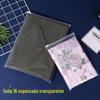 Saco de embalagem com fecho autoadesivo de PE transparente espessado para roupas, meias, roupas íntimas, roupas infantis, saco de embalagem fosco em estoque