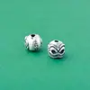 Plata Pura S999 Modelo Clásico Llama Roja Shidalin Cuentas de la Fortuna, Cuentas Espaciadoras Xizhu, Accesorio de Cuentas para Pulsera de Joyería DIY