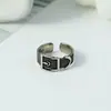 Novo Conjunto de Anéis para o Dedo Indicador com Fivela de Cinto Moda Retrô Feminina Personalidade Tendência Combinação de Cinto Joias Disco Hip-Hop