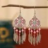 Pendientes Versátiles de Alta Gama para Mujer, Pendientes de Diamante Retro Literarios, Pendientes Bohemios Multicapa, Suministro al por Mayor