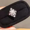 Anillo Abierto Trenzado de Perla de Circonita para Mujer Ins Retro Exquisito Moda Anillo para Dedo Índice Lujo Accesible Joyería de Gama Alta