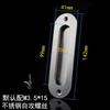 Aço Inoxidável Puxador Oculto Semi-Circular Oval Móveis Celeiro Porta Deslizante Chassis Acessórios Montagem em Superfície Embutido Fivela Oculta Puxador