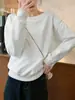 Amazon 2026 Blusa Feminina Primavera/Outono Ombro Assimétrico Caído Estilo Preguiçoso Versátil Solta Manga Longa Moletom Atacado