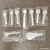 Atacado 1 2 3 5 10 15 gramas ml mililitro colher de leite em pó colher de sal colher medidora de fundo plano colher quantitativa de plástico