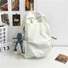 Mochila Mori de gran capacidad de color sólido transfronteriza para mujer, estilo coreano versátil, mochila escolar para hombre, mochila para estudiantes universitarias