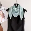 Nuevo Pañuelo de Seda para Asia Central 70*70 Pañuelo de Seda para Mujer Moda Estilo Coreano Jacquard Cuadrado Versátil Tacto de Alta Gama Pañuelo para el Cuello