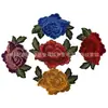 Patch de Tecido Bordado Yi Xia Flor Estilo Étnico Cheongsam Capa Recorte Aplique Bordado Renda Solúvel em Água Peça Bordada