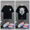 Transfronterizo. Diseño de Marca de Moda 26Ss Estampado de Letras de Herradura. Camisas Casuales de Manga Corta de Moda para Hombres, Mujeres y Parejas