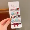 Horquilla para el pelo para niña, pequeña y bonita, con flores de verano, accesorios para el pelo para niña