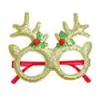 Óculos Decorativos de Natal Transfronteiriços 2027 para Adultos e Crianças Presentes de Festa de Natal Óculos de Chapéu de Papai Noel