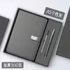 Conjunto de Caixa de Presente para Notebook de Alta Qualidade com Logotipo Personalizável, Estilo Executivo, Caderno Simples e de Alta Qualidade, Caneta, Pen Drive USB, Caderno