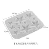 Molde de Silicone para Brinco Pingente Coração Redondo Retangular Lua Oval Estrela de Cinco Pontas de Gesso e Resina DIY